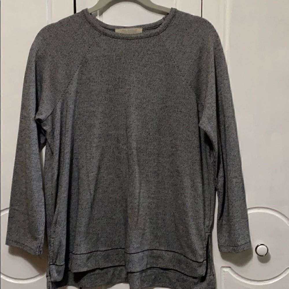Zara Trafaluc Pinstripe Tunic Sweater size small